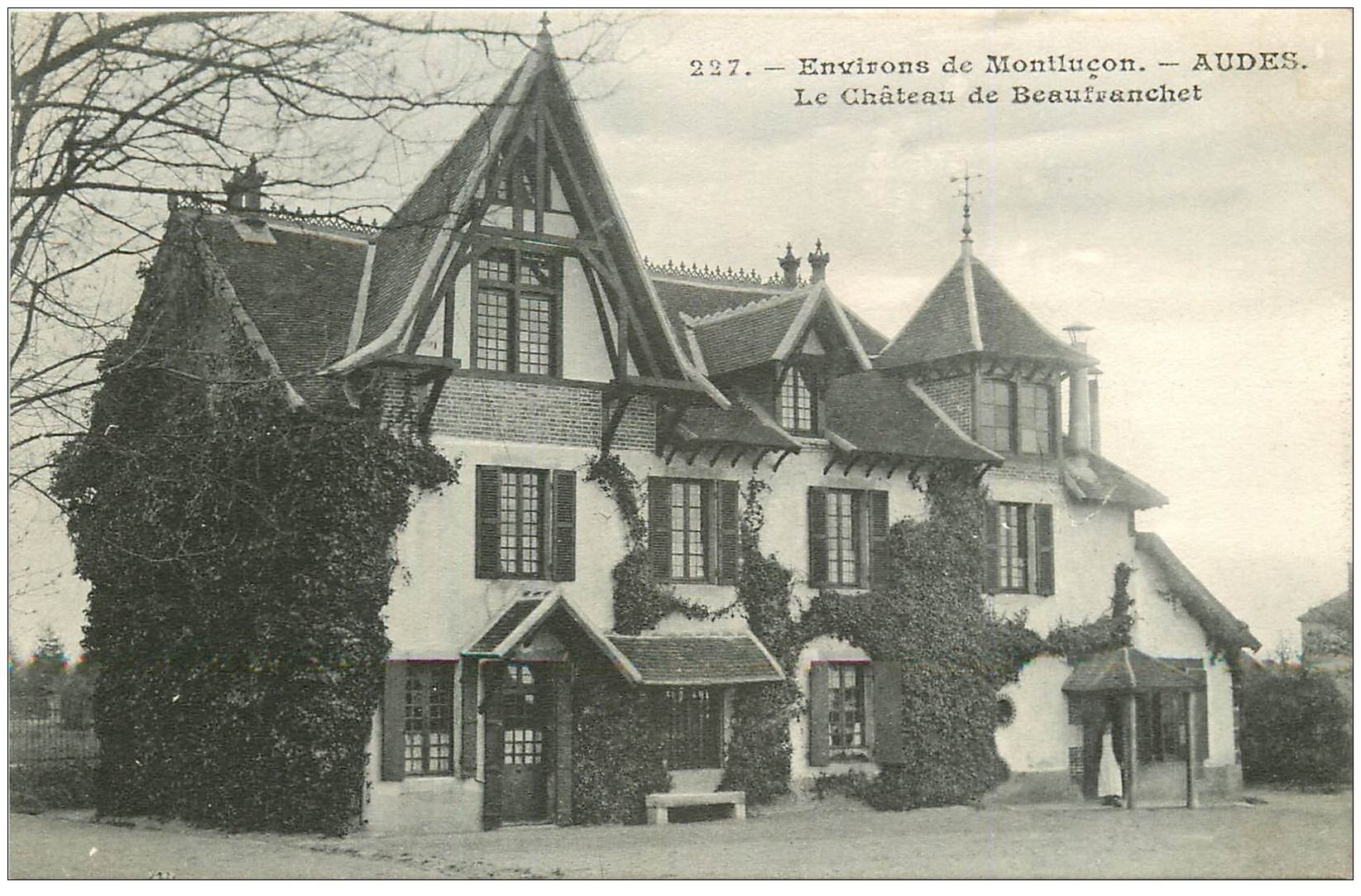 carte postale ancienne 03 AUDES. Château de Beaufranchet