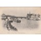 89 SENS. Péniche et Pont sur l'Yonne ainsi Eglise Saint-Maurice vers 1900