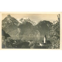 Suisse Photo cpa petit format Sisikon und Urirotstock 1924