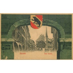 Suisse BIEL BIENNE. Rue Haute vers 1900