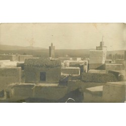 Photo cpa ORAN 1927 vue sur les terrasses (verso détaché d'un cahier)...
