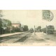 77 JULLY. La Gare avec Trains et locomotive 1906
