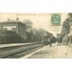 77 DAMMARTIN-JUILLY-SAINT MARD. La Gare avec Train locomotive 1907