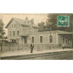 77 MORET-SUR-LOING. La Gare Ligne de Bourgogne 1909