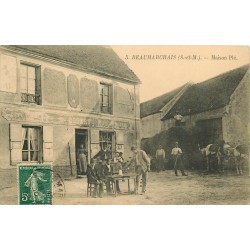 77 BEAUMARCHAIS. Maison Plé café vins 1910