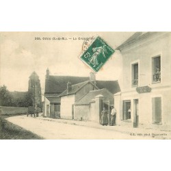 77 OTHIS. Commerce de Vins Hebuterne sur l a Grande Rue 1908