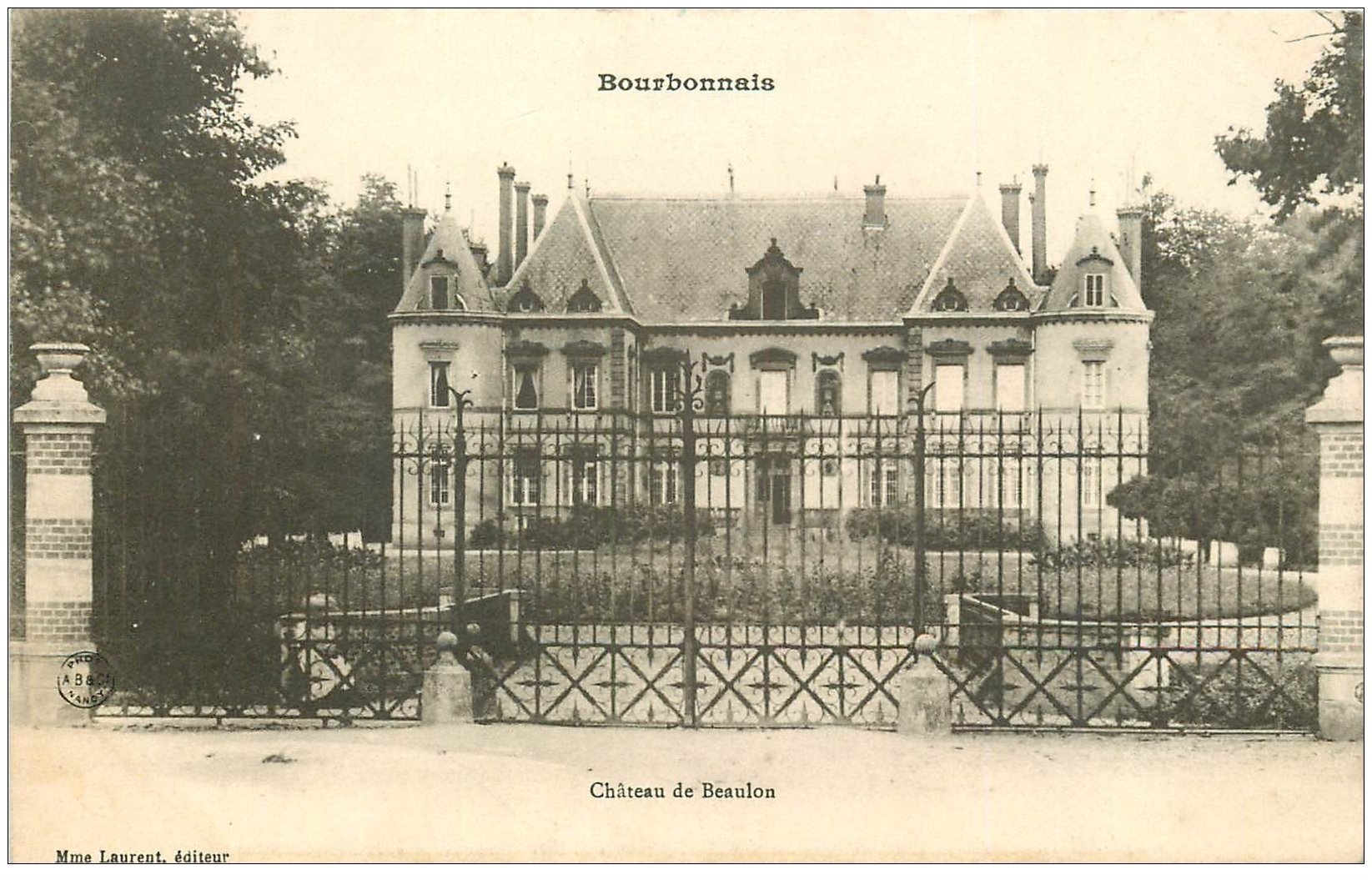 carte postale ancienne 03 BEAULON le Château