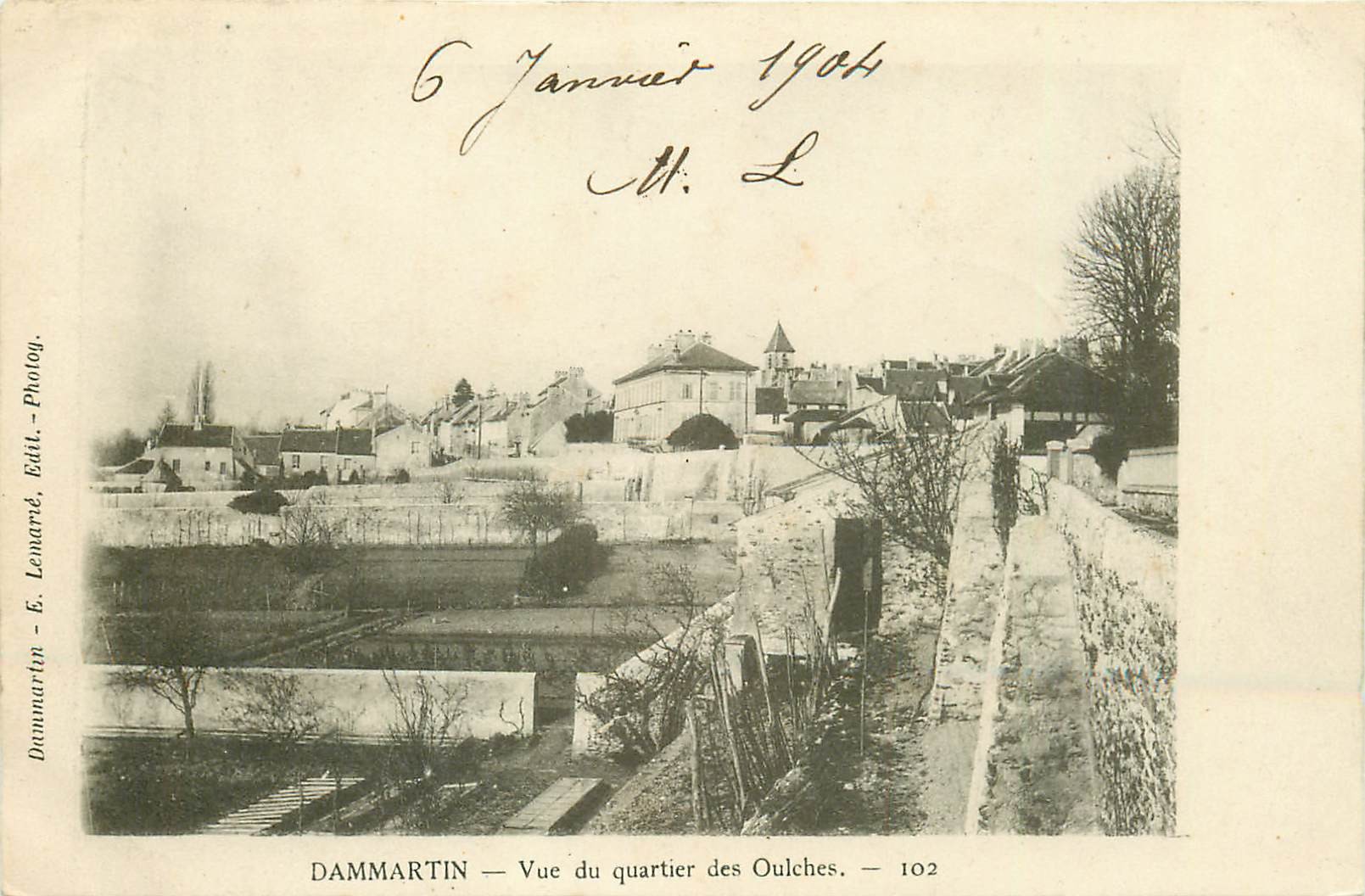 77 DAMMARTIN-EN-GOËLE. Quartier des Oulches 1904