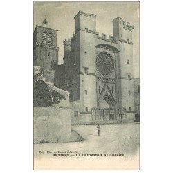 carte postale ancienne 34 BEZIERS. Cathédrale
