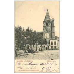 carte postale ancienne 34 BEZIERS. Eglise de la Madeleine 1904