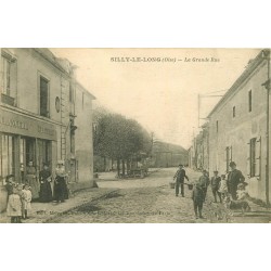 60 SILLY-LE-LONG. Boulangerie Epicerie sur la Grande Rue 1918