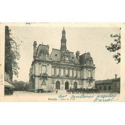 2 cpa 92 NEUILLY-SUR-SEINE. Hôtel de Ville et Île d'Amour 1902
