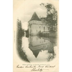 3 cpa 37 PREUILLY-SUR-CLAISE. Château Boussay, Eglise et en Claise vers 1904