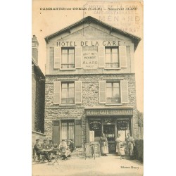 77 DAMMARTIN-EN-GOËLE. Café Restaurant Alard Hôtel de la Gare 1930