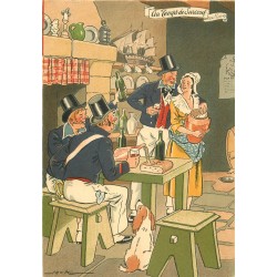 Illustrateur Jack Editions Barre Dayez " Au Temps de Surcouf " Marins et Auberge