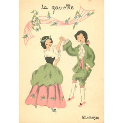 Illustrateur Leil KADJAR Editions Barre Dayez thème La Danse LA GAVOTTE