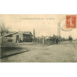 60 LE PLESSIS BELLEVILLE. La Bascule avec attelages 1912