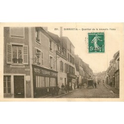 77 DAMMARTIN-EN-GOËLE. Quartier de la Nouvelle Poste 1908