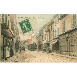 77 DAMMARTIN-EN-GOËLE. Le Tramway à vapeur 1912