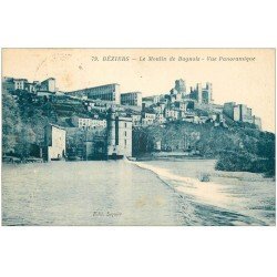 carte postale ancienne 34 BEZIERS. Moulin Bagnols 1937