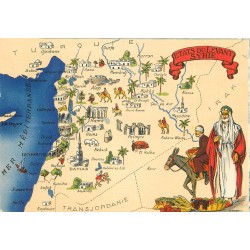 Carte Géographique avec Illustrateur Editions Barre Dayez SYRIE Etats du Levant