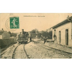 77 DAMMARTIN-EN-GOÊLE. Train locomotive Gare Lavollée 1911