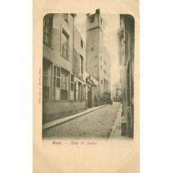 57 METZ. Hôtel Saint-Livier. Carte style parchemin vers 1900