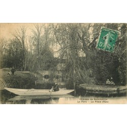 77 DAMMARTIN-EN-GOËLE. Château chasseur au Parc et rameur sur Pièce d'Eau 1910