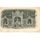 3 x cpa 54 NANCY vers 1900. Portail Basilique Saint-Epure, Nef Cathédrale et Fontaine Neptune