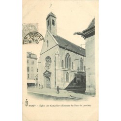 3 x cpa 54 NANCY vers 1900. Eglise Cordeliers, Place Stanislas et Porterie Palais Ducal