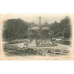 3 x cpa 54 NANCY vers 1900. Kiosque musique, Porte Saint-Georges et Palais Gouvernement