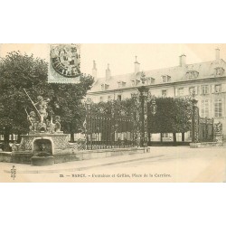 3 x cpa 54 NANCY vers 1900. Fontaines Place Carrière, Eglise Saint-Epvre Palais gournement et Hôtel de Ville