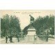 carte postale ancienne 34 BEZIERS. Statue Riquet et balance automatique 1928