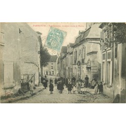 77 DAMMARTIN-EN-GOËLE. Grosse animation rue Letessier ancienne rue de Meaux 1905