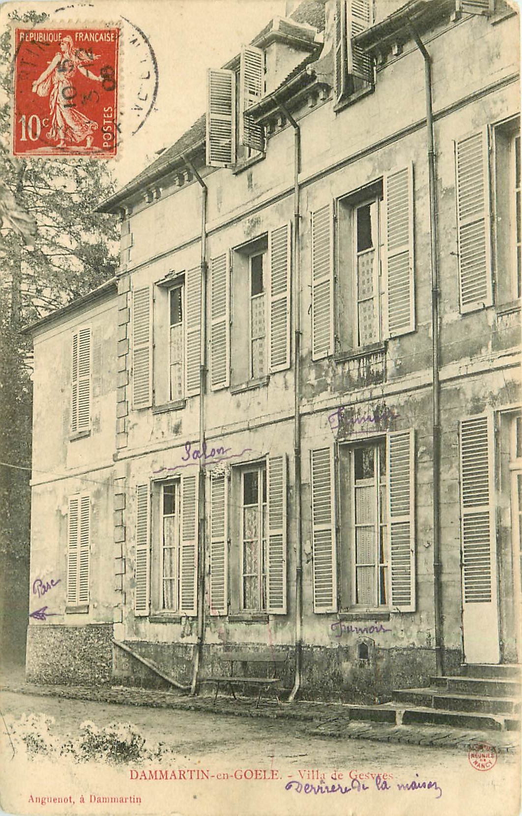 77 DAMMARTIN-EN-GOËLE. Villa de Gesvres 1906