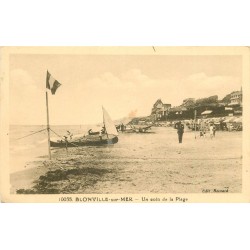 14 BLONVILLE-SUR-MER. Un coin de la Plage