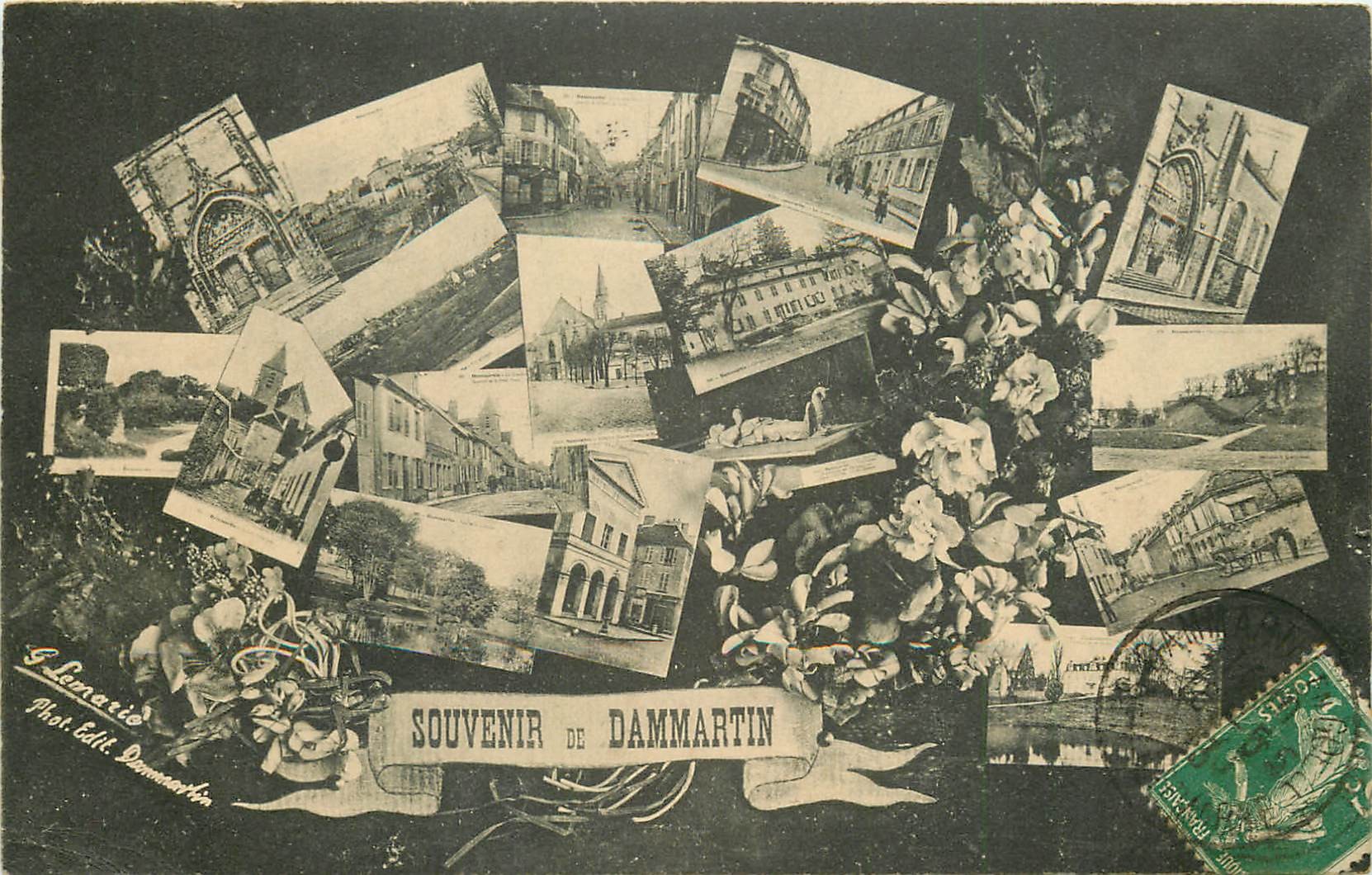 77 DAMMARTIN-EN-GOËLE. Souvenir multivues 1913