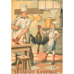 Editions Barre Dayez Illustrateur Jean Paris NOS PLATS REGIONAUX. Le Canard à l'Orange