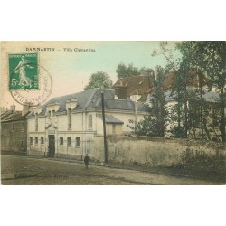 77 DAMMARTIN. Villa Clémentine enfant avec cerceau 1915