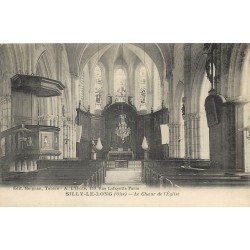 60 SILLY-LE-LONG. Choeur et intérieur de l'Eglise 1918 et 1908