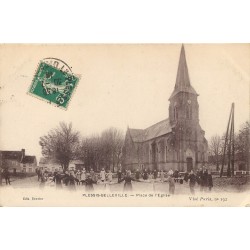60 PLESSIS-BELLEVILLE. Place de l'Eglise avec ronde d'enfants 1916