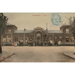 77 DAMMARTIN-EN-GOËLE JUILLY SAINT MARD . Fiacres et diligence devant la Gare 1907
