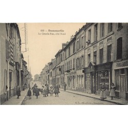 77 DAMMARTIN-EN-GOËLE. Librairie, boucherie et vins sur la Grande Rue 1913