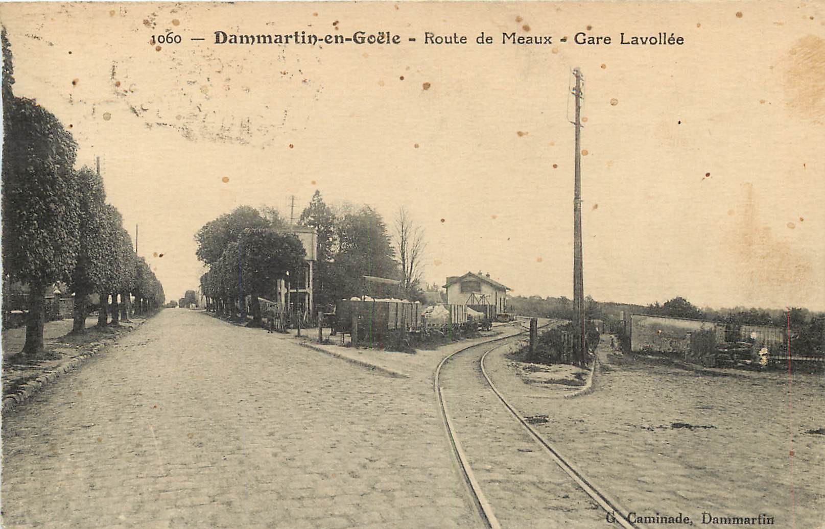 77 DAMMARTIN-EN-GOËLE. Gare Lavollée Route de Meaux 1923