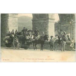 34 LAMALOU. Départ pour les Vendanges 1908