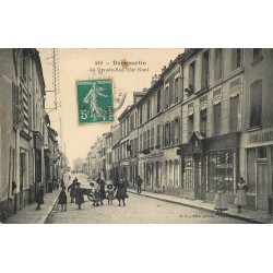 77 DAMMARTIN-EN-GOËLE. Librairie, boucherie et vins sur la Grande Rue 1910