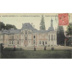 60 LAGNY-LE-SEC. Tireuse à l'arc au Château de Longpérier 1905