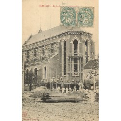77 DAMMARTIN-EN-GOËLE. Eglise Saint-Jean en restauration 1909