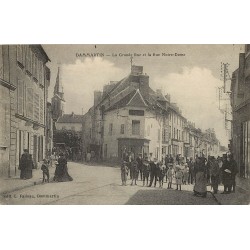 77 DAMMARTIN-EN-GOËLE. Grande rue et rue Notre-Dame 1917