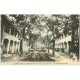 carte postale ancienne 34 LAMALOU-LES-BAINS. Jardin Grand Hôtel 1931